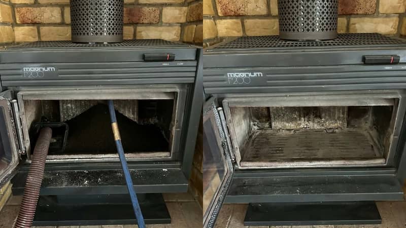 Before & after: chimney sweep